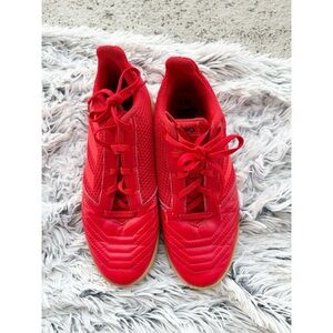 Adidas Sala Red Leather Mesh Indoor‎ Soccer Shoe